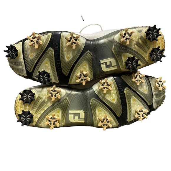 Footjoy FJ DNA White Leather Softspike Golf Cleat Shoes Mens Size 10.5 M Casual - Picture 8 of 9